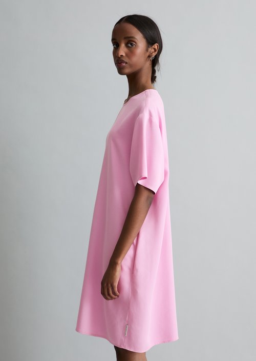 Relaxed short dress — Pale Bubblegum