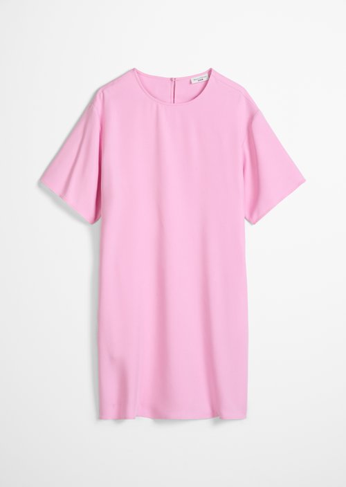 Relaxed short dress — Pale Bubblegum