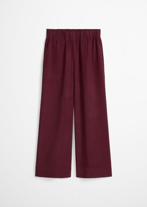 Relaxed pants — Merlot Red