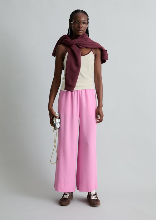 Relaxed pants — Pale Bubblegum
