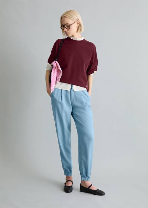 Ontspannen broek Blue Dawn in vooraanzicht