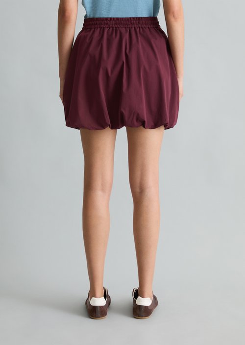 Bubble skirt A-shape — Merlot Red