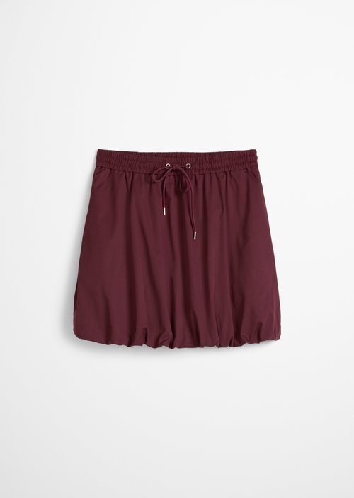 Bubble skirt A-shape — Merlot Red