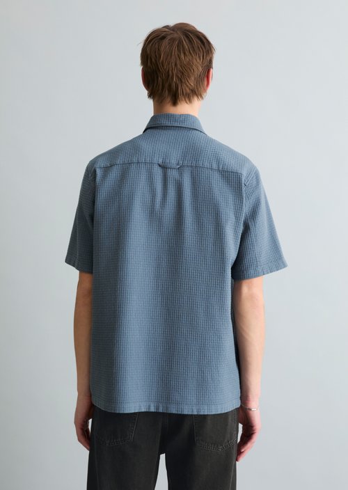 Regular short-sleeved shirt — Cadet Blue