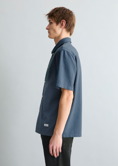 Regular short-sleeved shirt — Cadet Blue