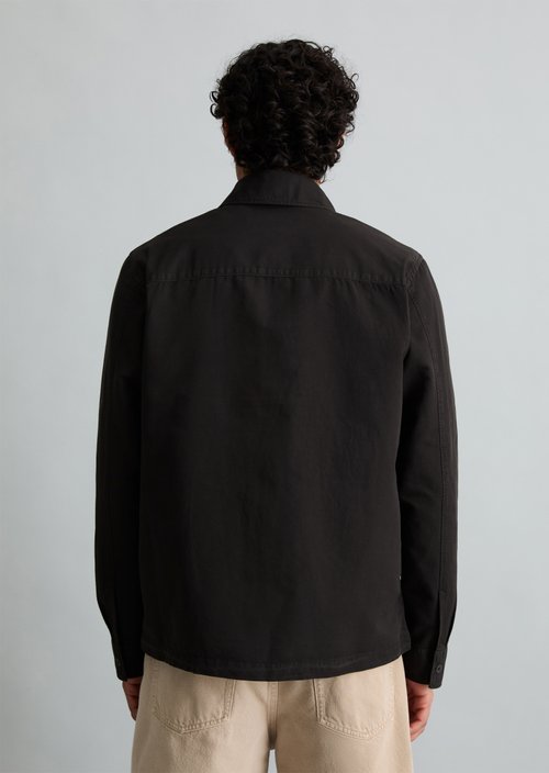 Twill overshirt regular — Broken Graphite