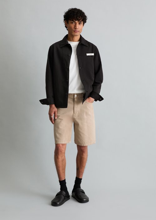 Twill overshirt regular — Broken Graphite