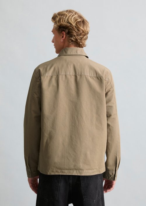 Twill overshirt regular — Soft Brown