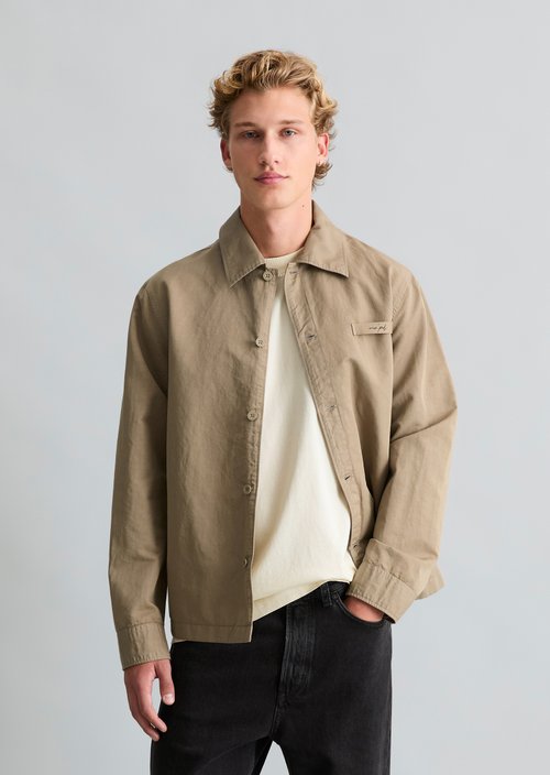 Twill overshirt regular — Soft Brown