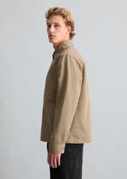 Twill overshirt regular — Soft Brown
