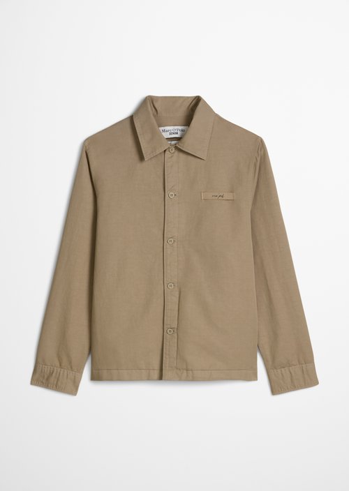 Twill overshirt regular — Soft Brown