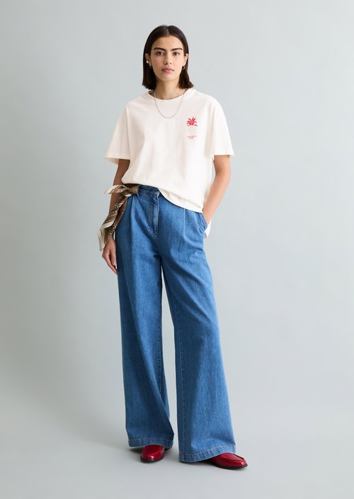 DfC T-Shirt relaxed — Silky White