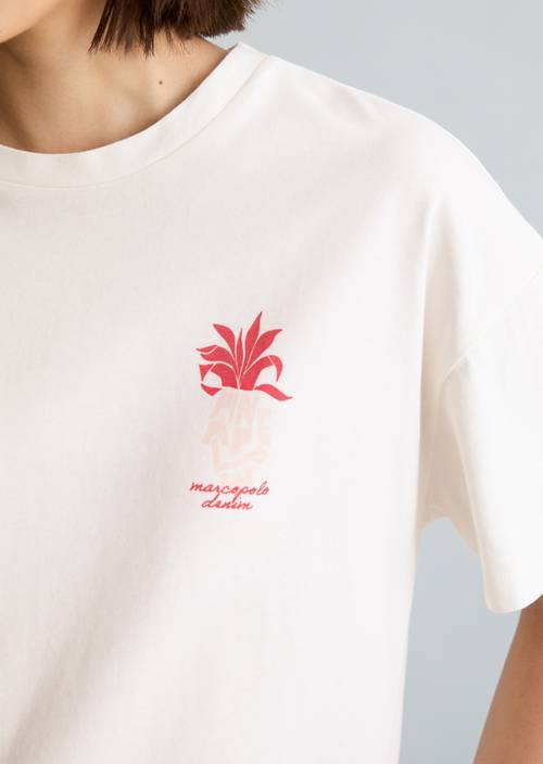 DfC T-Shirt relaxed Silky White in Detailansicht