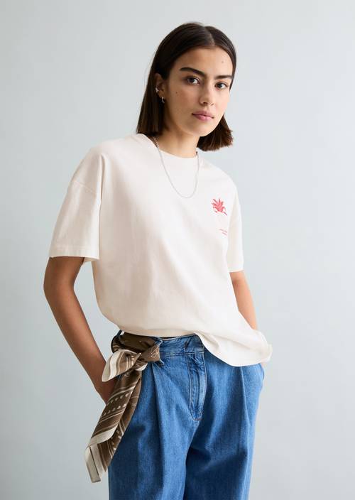 DfC T-Shirt relaxed Silky White in Frontalansicht