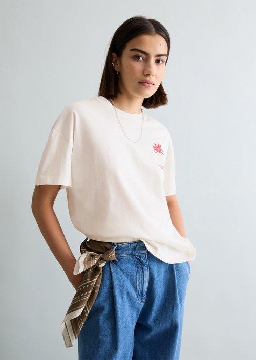 DfC T-Shirt relaxed — Silky White