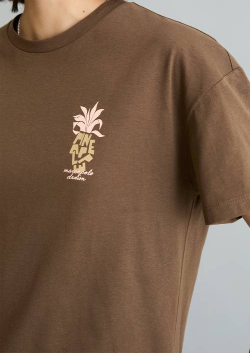 DfC T-Shirt relaxed Hazelnut Brown in Detailansicht