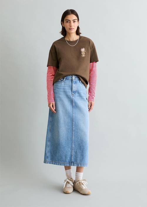 DfC T-Shirt relaxed Hazelnut Brown in Frontalansicht