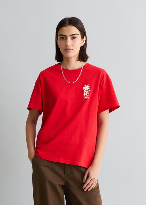 DfC T-Shirt relaxed — Carmine Red