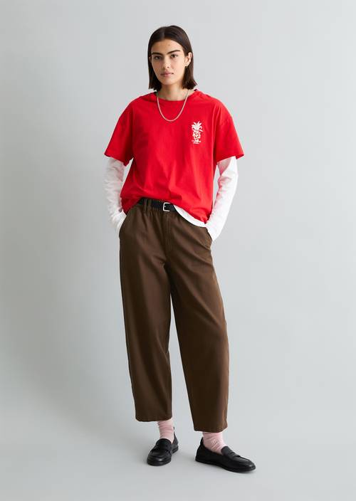 DfC T-Shirt relaxed Carmine Red in Frontalansicht