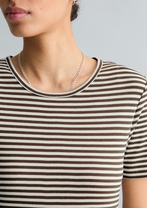 T-shirt slim — Dark Brown