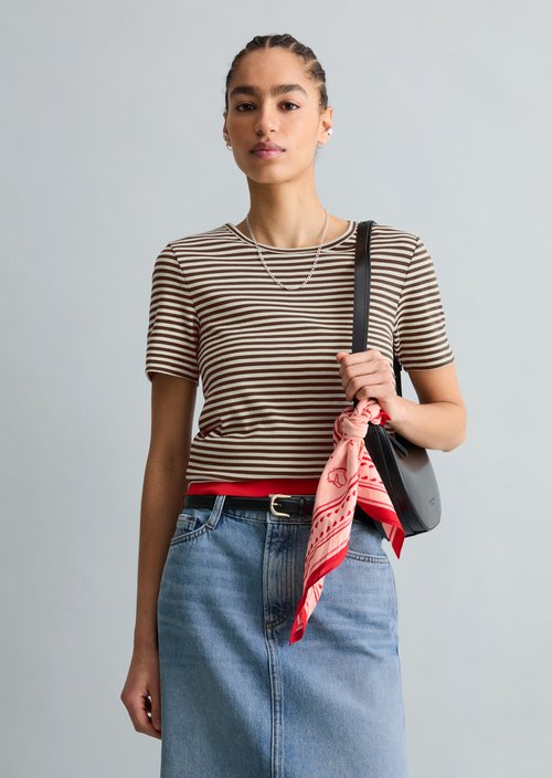 T-shirt slim — Dark Brown