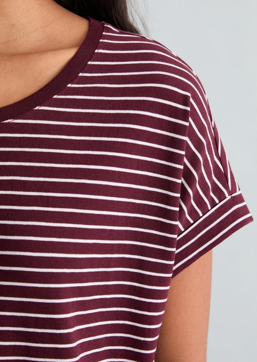 T-shirt regular — Dark Red
