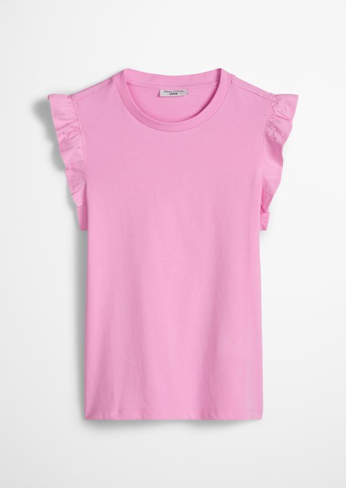 Regular flounce T-shirt — Pale Bubblegum