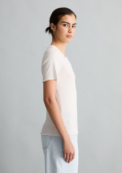 T-shirt slim — Silky White