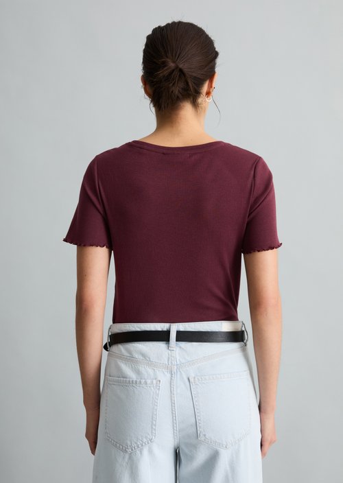 T-shirt slim — Merlot Red