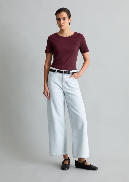 T-shirt slim — Merlot Red