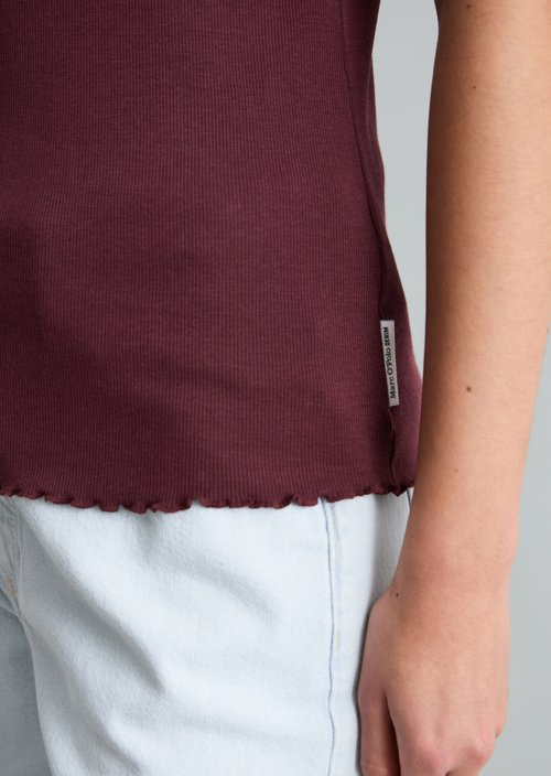 T-shirt slim — Merlot Red
