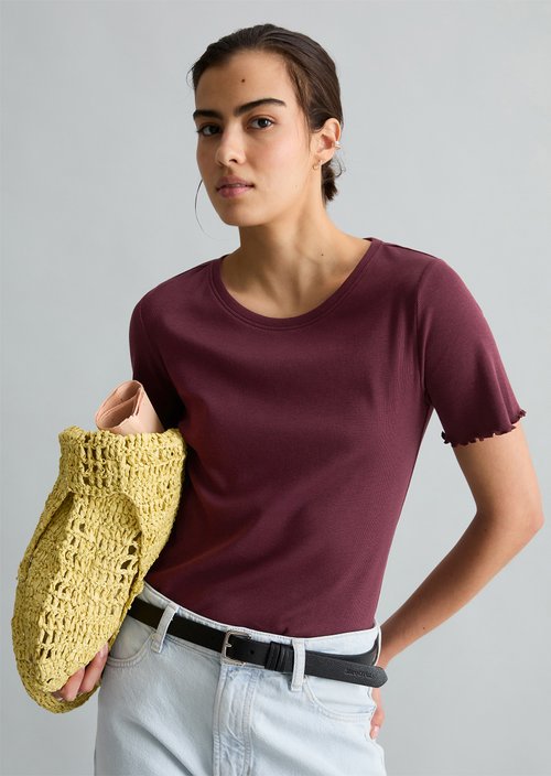 T-shirt slim — Merlot Red