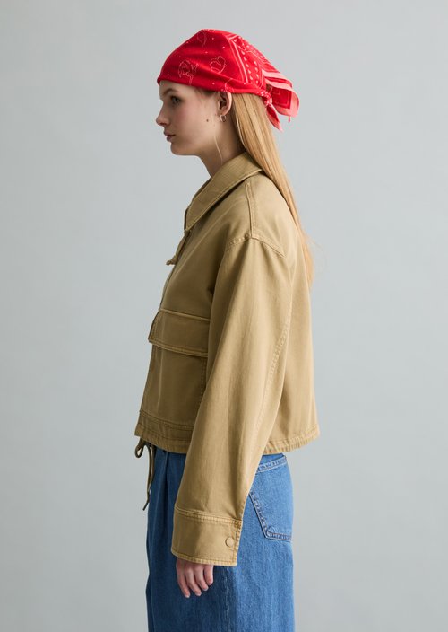 Twill jacket regular — Smoky Pine