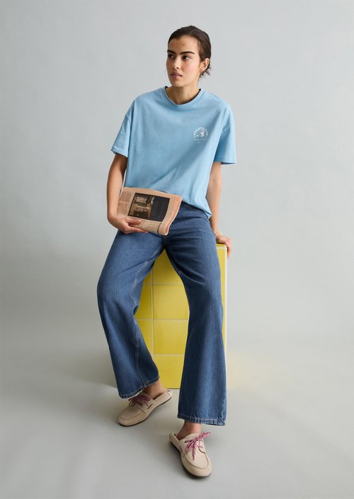 DfC T-Shirt relaxed — Blue Dawn