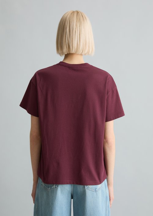 DfC T-Shirt relaxed — Merlot Red
