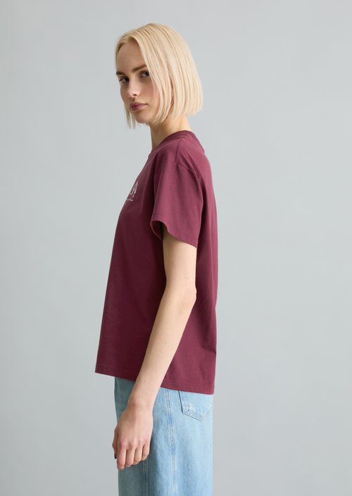 DfC T-Shirt relaxed — Merlot Red