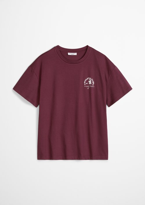 DfC T-Shirt relaxed — Merlot Red
