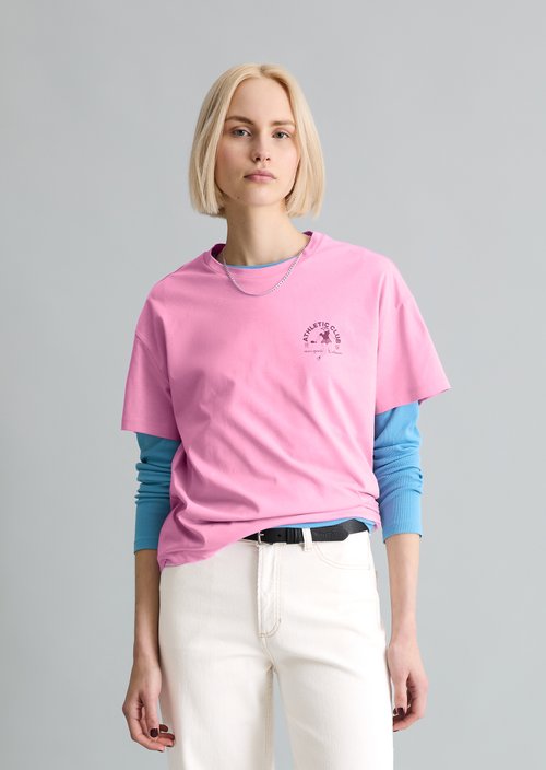 DfC T-Shirt relaxed — Pale Bubblegum