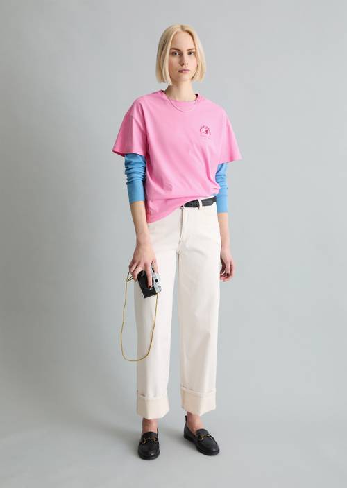 Camiseta DfC relajada Pale Bubblegum en vista frontal