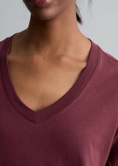 DfC T-Shirt regular Merlot Red in Detailansicht