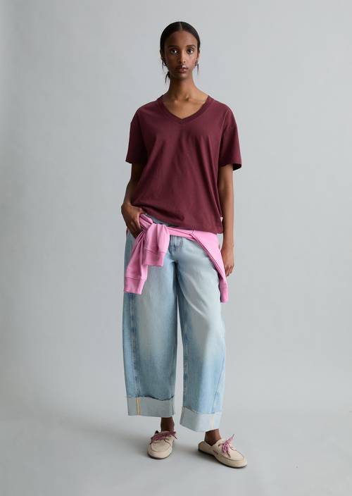 DfC T-Shirt regular Merlot Red in Frontalansicht