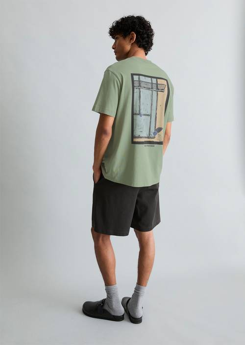 T-Shirt relaxed Tea Green in Frontalansicht