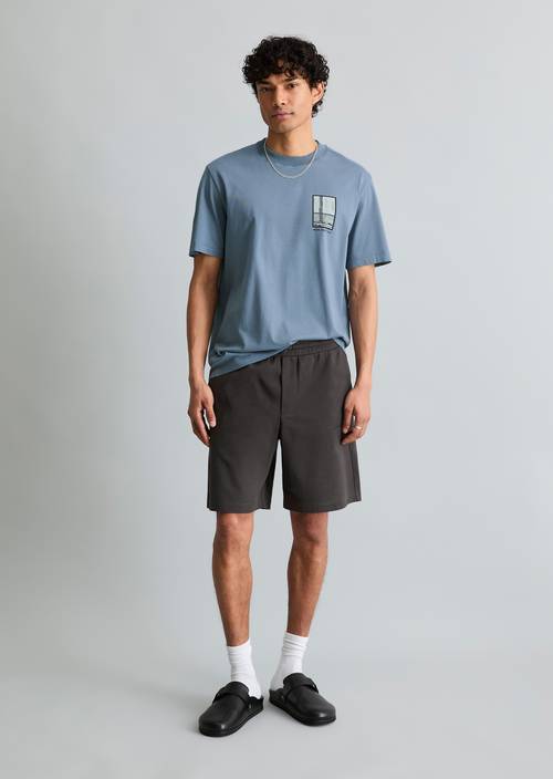 T-Shirt relaxed Cadet Blue in Frontalansicht