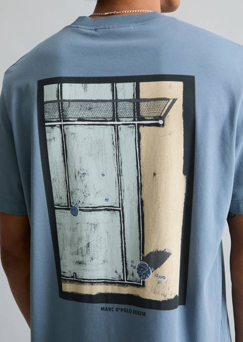T-Shirt relaxed Cadet Blue in Detailansicht
