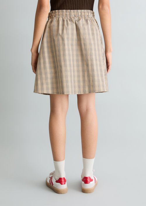 Short flared skirt — Offwhite