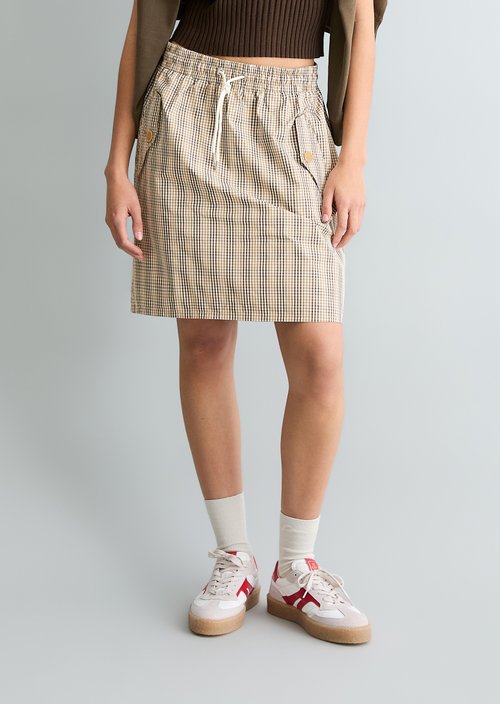 Short flared skirt — Offwhite