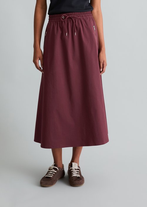 Flared skirt — Merlot Red