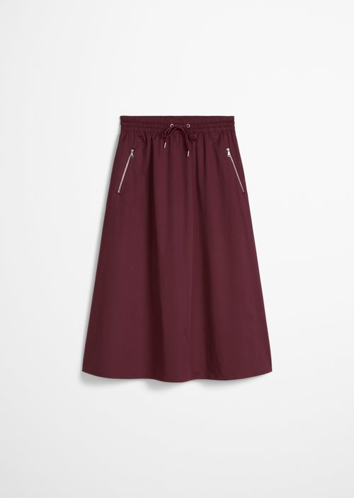 Flared skirt — Merlot Red