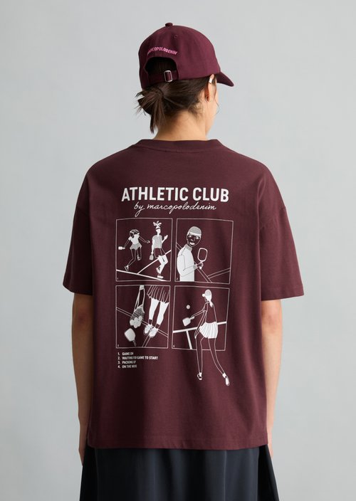 Relaxed T-shirt — Merlot Red