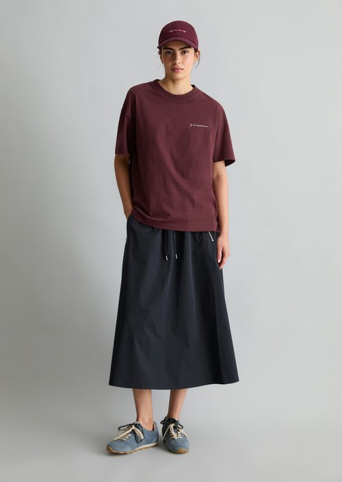 Relaxed T-shirt — Merlot Red